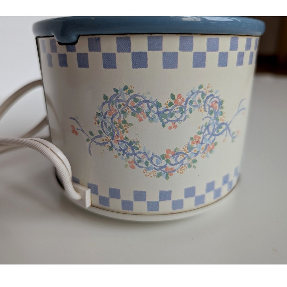 MINI Rival Potpourri Crock Model 3206/1 Cottagecore Granny Era VTG Heart Pattern - Picture 3 of 9